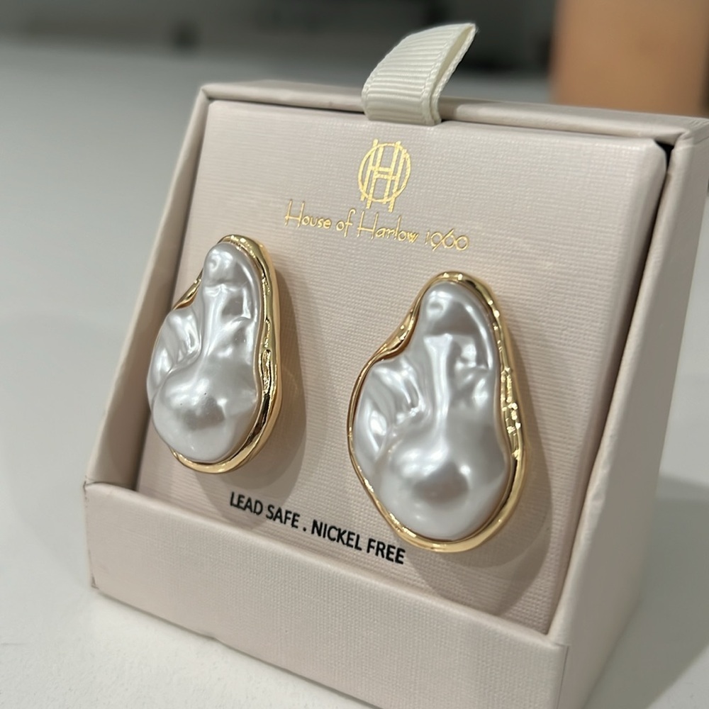 House of Harlow 1960 Pearl Earrings